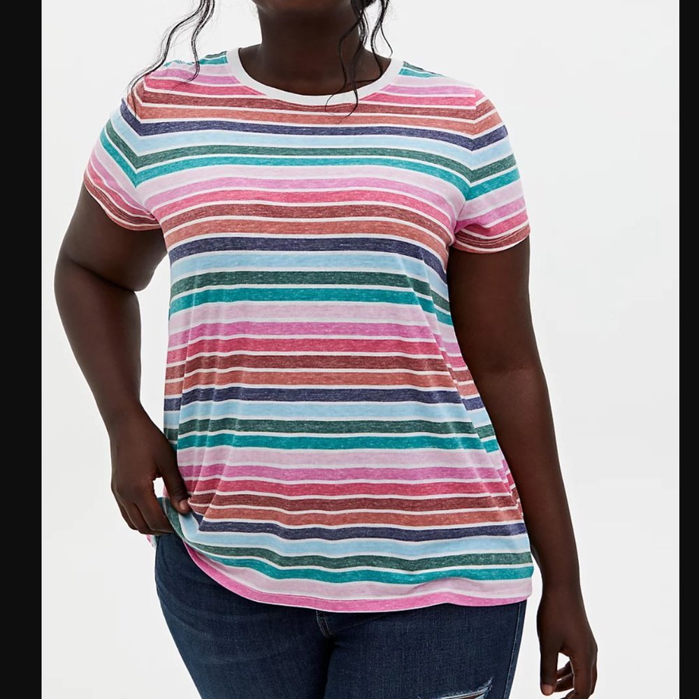 Vintage Tee - Triblend Jersey Stripe Tee
